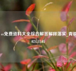 4944 cc免费资料大全综合解答解释落实_青铜版2024.11.05