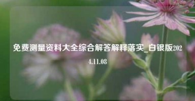 免费测量资料大全综合解答解释落实_白银版2024.11.08