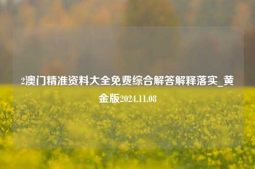 2澳门精准资料大全免费综合解答解释落实_黄金版2024.11.08-第1张图片-陕西军卫安保服务公司