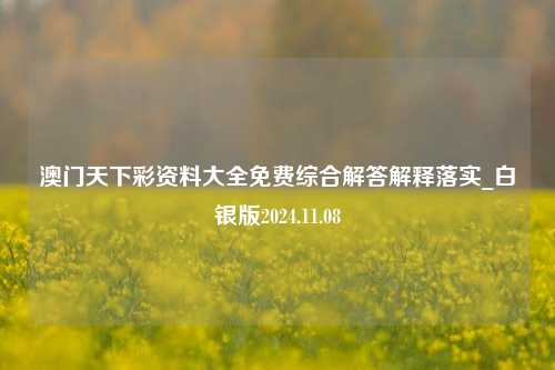 澳门天下彩资料大全免费综合解答解释落实_白银版2024.11.08-第1张图片-陕西军卫安保服务公司