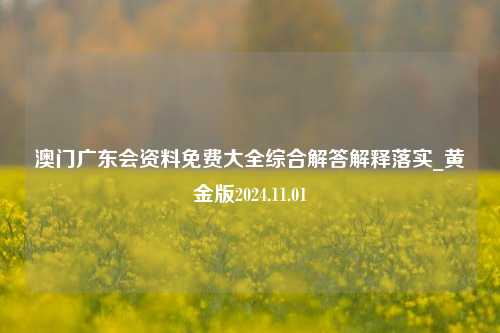 澳门广东会资料免费大全综合解答解释落实_黄金版2024.11.01-第1张图片-陕西军卫安保服务公司