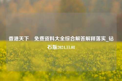 香港天下釆免费资料大全综合解答解释落实_钻石版2024.11.08-第1张图片-陕西军卫安保服务公司