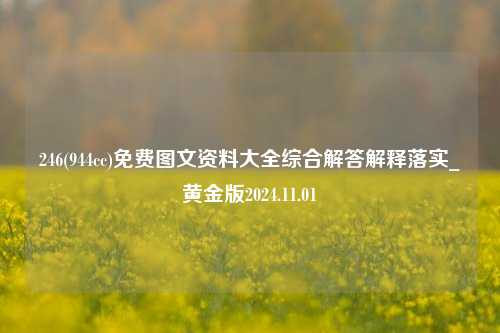 246(944cc)免费图文资料大全综合解答解释落实_黄金版2024.11.01-第1张图片-陕西军卫安保服务公司